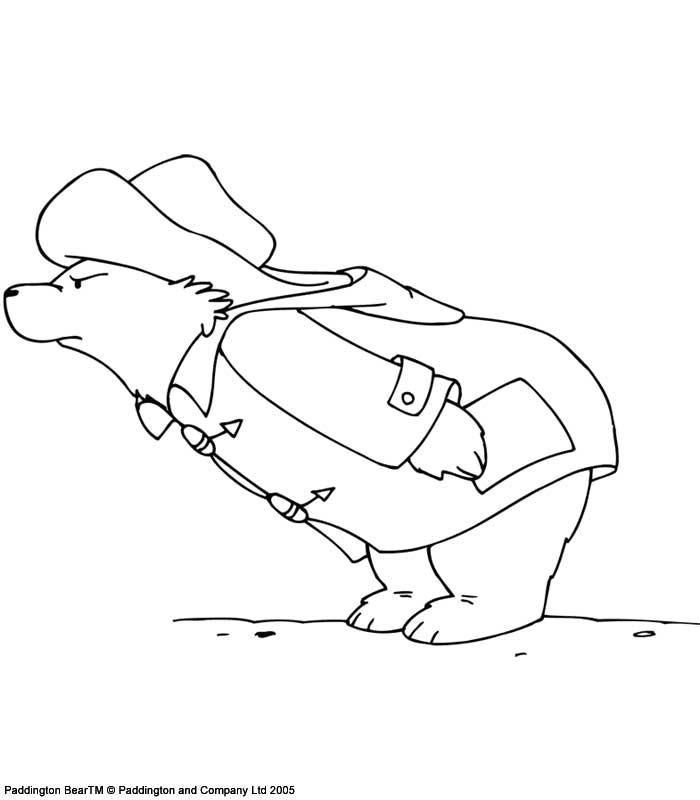 coloriage l ours paddington furieux